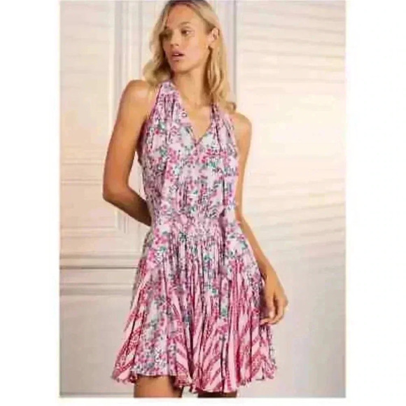 Poupette St. Barth Lisa Mini Dress size M/L - Picture 2 of 5